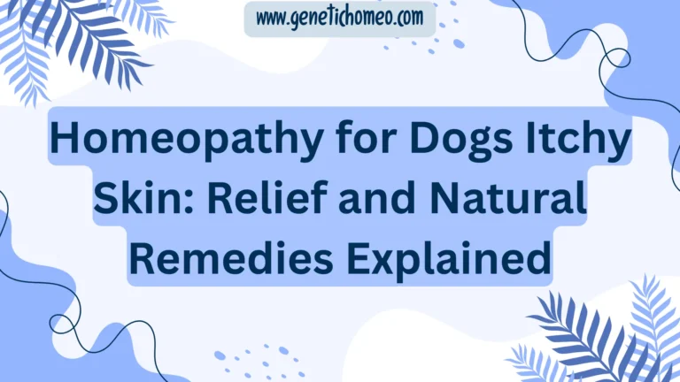 Homeopathy for Dogs Itchy Skin: Relief and Natural Remedies Explained